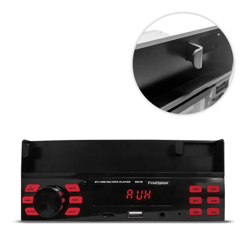 Radio Mp3 M-5010 Bt Usb Com Suporte Celular E Controle