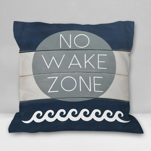 Burosev No Wake Zone - Funda De Almohada Suave Para Cuarto D