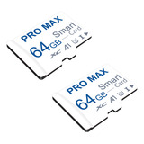 Tarjeta De Memoria Micro Sd Pro Max U3 V10 Blanca De 64 Gb,