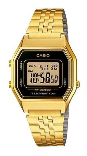 Relógio Casio F Cx E Puls Metal Aço Qz - La680wga-1