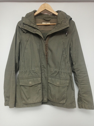 Parka Trench Campera H&m Gabardina Verde