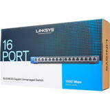Switch Linksys Business Lgs116 16 Puertos Gigabit Desktop
