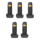  Telefones Sem Fio Intelbras - Preto - Ts2510 Kit C/5