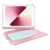 Funda Con Teclado Incorporado Para iPad 10.2 (7, 8 Y 9 Gen)