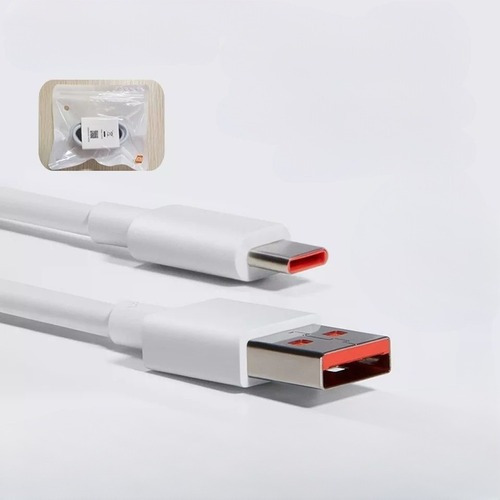 Cabo Usb Tipo-c Xiaomi Para Mi 9 10 11 Poco Pro Turbo 5a Cor Branco