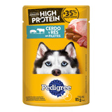 Alimento Para Perro Pedigree High Protein 24 Sobres De 85g Cada Uno