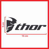 Calco Vinilo Thor Motocross Casco Moto Auto Camioneta Tuning