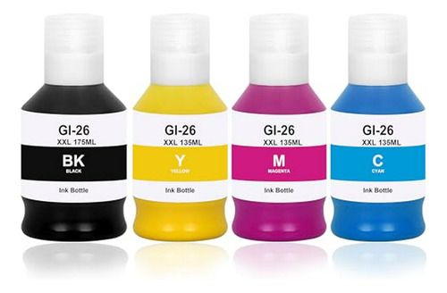 Tinta Pigmentada Xxl Compatible Con Canon Maxify Gx Series.