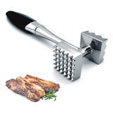 Aço Inoxidável Duplo Lado Carne Pounder Tenderiser Hammer S