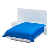 Manta Colchas Concord Cobertor Ultrasuave Con Diseño Liso/azul De 2.2m X 1.8m