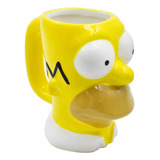 Taza Café Disney Homero Simpson Cerámica 3d 369ml Original