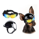 Gafas De Sol Para Perros Pequeños, Casco Para Perros Con Agu