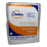 Lenço Toalha Banho Leito 30x35cm 100un Cremer Kit 2 Pacotes
