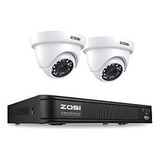 Sistema De Seguridad De Cámara Cctv Zosi 1080p, Grabador Dv