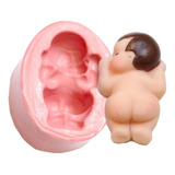 Forma Molde Silicone Bebe Bumbum 5cm P/ Biscuit Lembrancinha