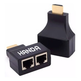 Extensor Alargue Hdmi Utp Rj45 Hasta 30mts 1080p Hd Cat 5 6