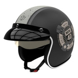 Casco Abierto Hawk 721 Ruta 40 Con Visor Y Visera En Cycles