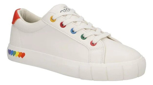 Tenis Dama Sneaker Casual Urbano Capa De Ozono 610602 Beige