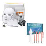 Combo Mascara Led Con Cuello + Alta Frecuencia 4 Electrodos