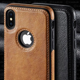 Capinha Capa Couro Plutônio Para iPhone X Xs Xr Executivo