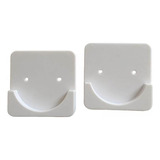 2 X 2 Soportes Adhesivos Para Barra De Cortina De 2 Piezas