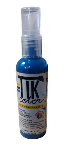 Laca Tik Color Azul Neón - mL a $300