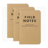 Cuadernos Para Zurdos Notas De Campo: Paquete De 3 Kraft Ori