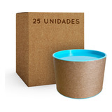 25 Tubolata Papelão Rígido 07 X 10 Tampa Plástico Azul Claro