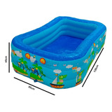 Alberca Piscina Infantil Inflable Para Niños Jardin Familiar Color Azul