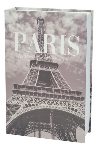 Livro Cofre Decorativo Camuflado 24cm X 16cm Paris