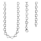 Gargantilla Collar Bright Heart 45 Cm Plata .925