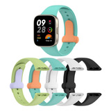 4 Pulseiras Para Xiaomi Redmi Watch 3 / Mi Watch Lite 3 Band