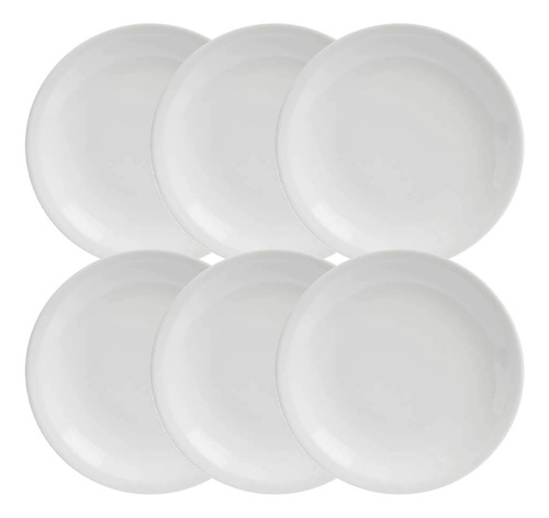 Platos De Porcelana Verbano Línea Recta 27 Cm Playos X6