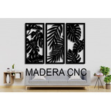 Cuadros Hojas Monstera Hogar Decoracion Mdf 6mm Sala Pared 