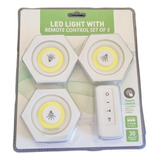 Kit 3 Luces Led + Control Remoto Luz De Emergencia 