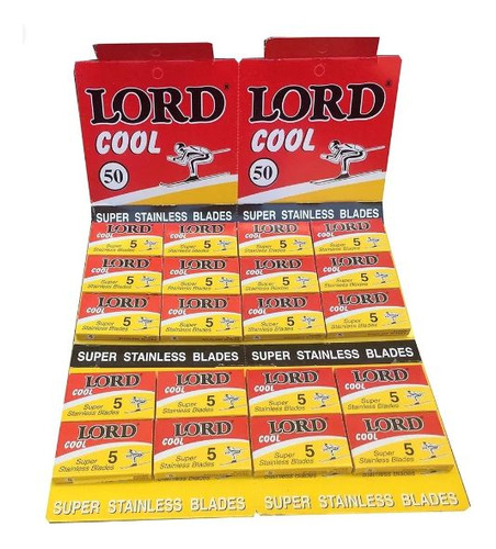 Hojas De Afeitar 50u Lord Cool + 50u Max