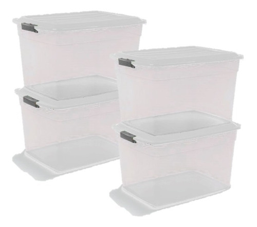 Cajas Plástica Organizadora Colbox 34 Lts. Colombraro 4 Unid