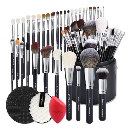 Bueart Design Juego De 34 Brochas De Maquillaje Profesional.