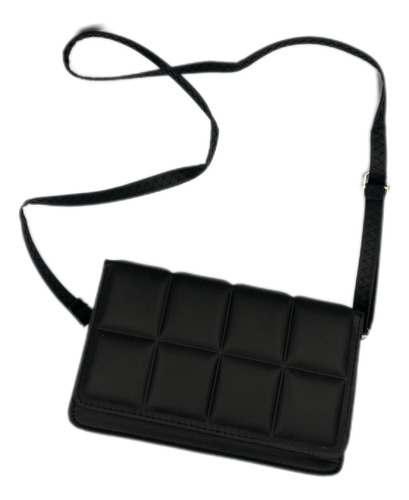 Bolsa Cross Body A Cuadros Mujer Elegante Acolchonada 