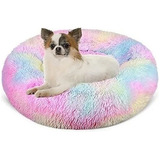 Cama Antiestres Para Mascotas Peludas  Suave 80cm