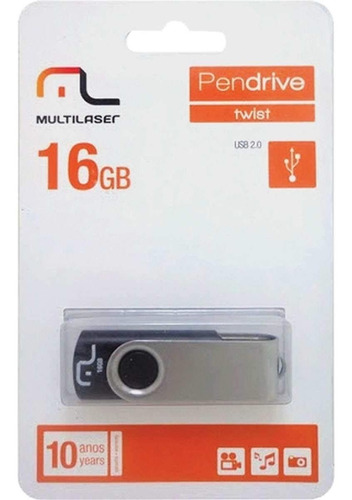 Pen Drive 16gb Twist Multilaser Novo