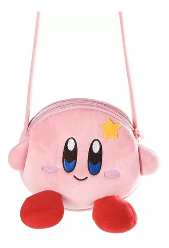 Bolso De Peluche De Kirby Con Bolso Doble Kawai Anime 18cm
