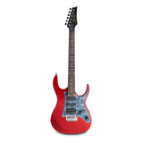 Guitarra Eléctrica Deviser L-g3 Roja, Acabado Gloss C/funda Color Rojo Material Del Diapasón Arce