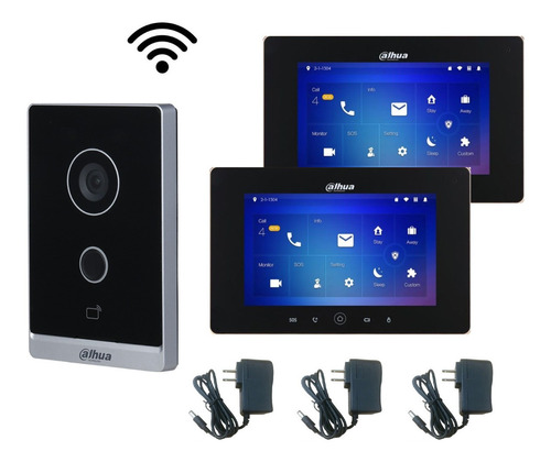 Kit Video Portero Dahua Monitor Ip Touch De 7 Pulgadas Wifi
