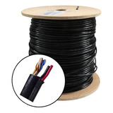 Bobina Cable Utp Saxxon Cca Doble Forro 305m 18agw Negro