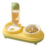 Kit De Plato Comedero Y Fuente De Agua Automático Para Gato