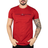 Camiseta Tommy Hilfiger Masculina Slim Gola Redonda 1985