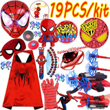 Kit De Cosplay Spiderman Para Regalo De Navidad Para Niños,