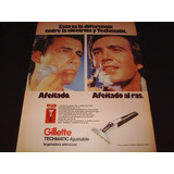 (pb048) Publicidad Clipping Gillette Techmatic * 1979