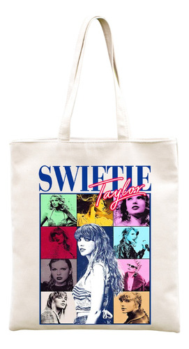 Tote Bag Taylor Swift Eras Tour Bolsa De Manta 100% Algodón